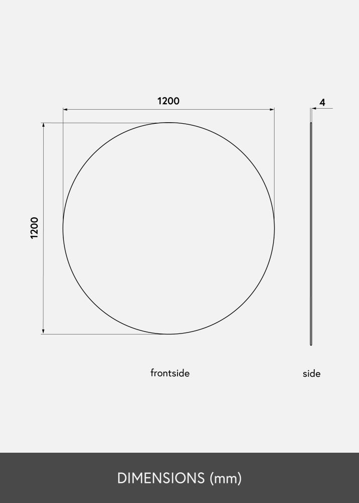 KAILA Pyöreä Peili 120 cm Ø