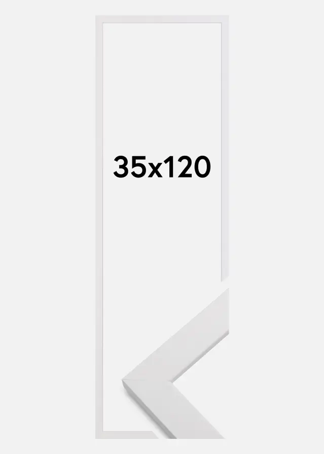 Kehys White Wood Akryylilasi 35x120 cm