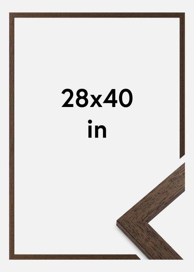 Kehys Brown Wood Akryylilasi 28x40 inches (71,12x101,6 cm)