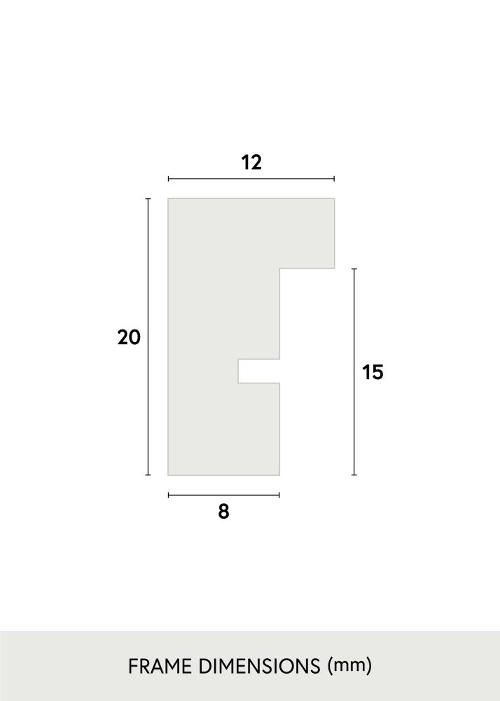 Kehys E-Line Vihreä 70x100 cm - Paspatuuri Musta 59,4x84 cm (A1)