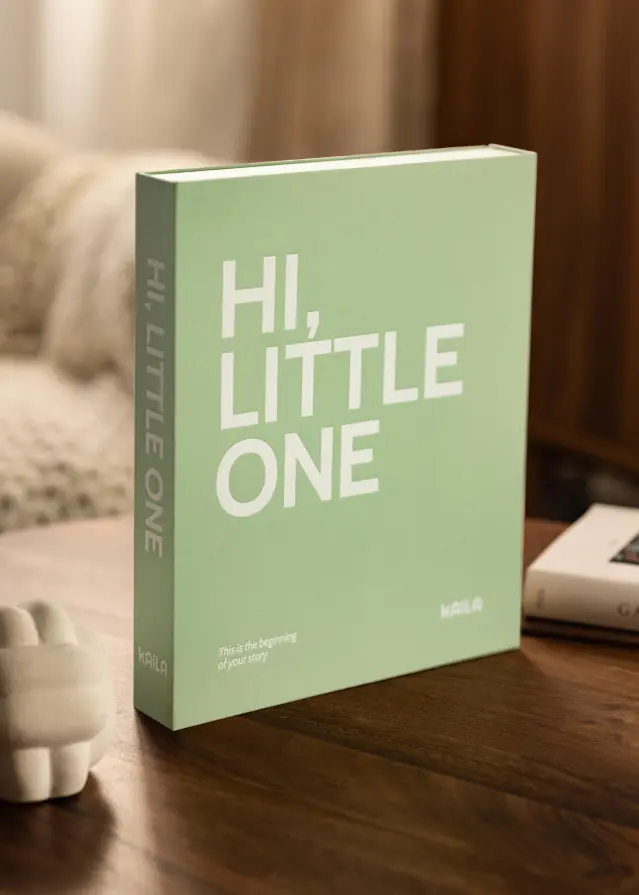 KAILA HI LITTLE ONE Mint - Coffee Table Photo Album (60 Mustaa sivua)