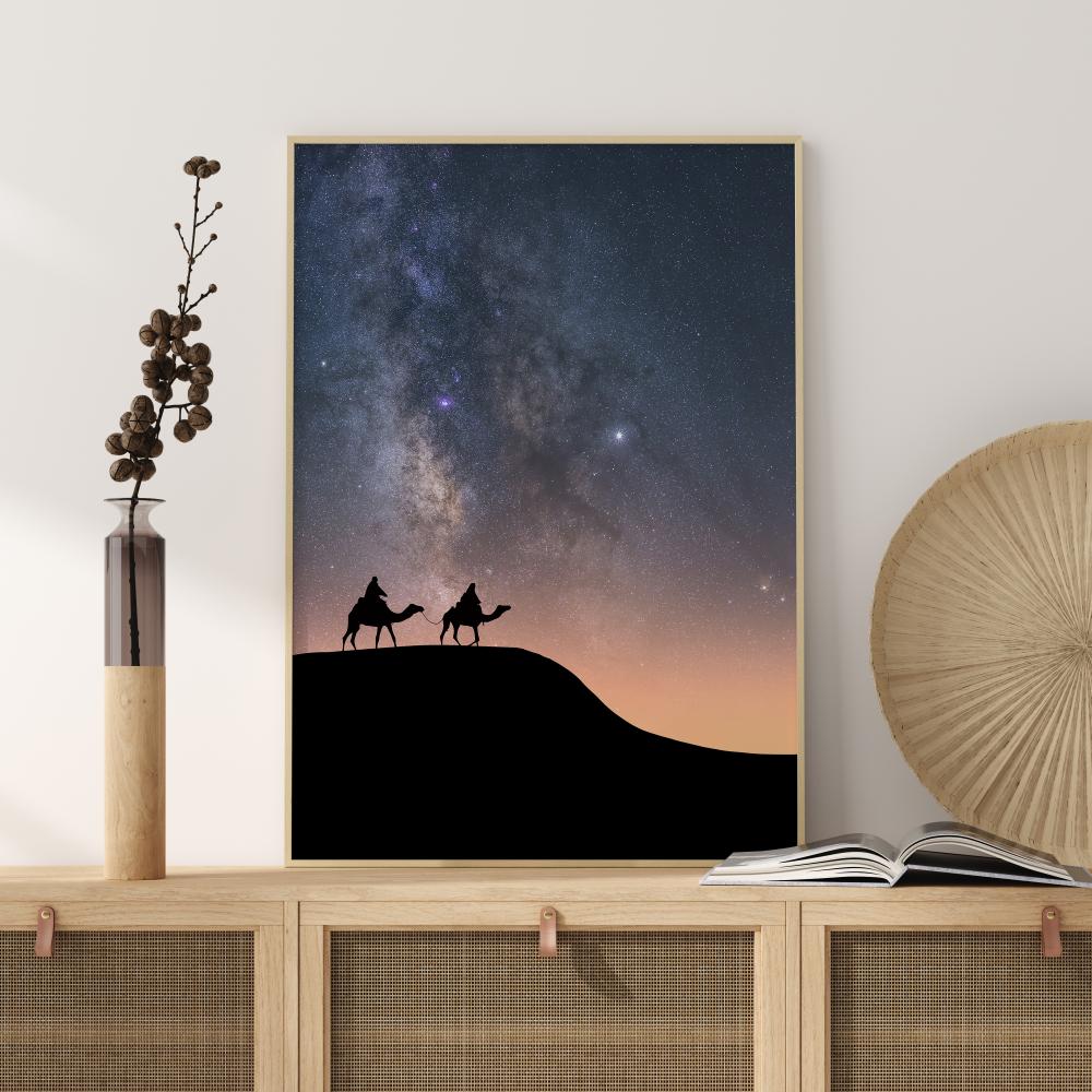 Camels Under The Stars Juliste