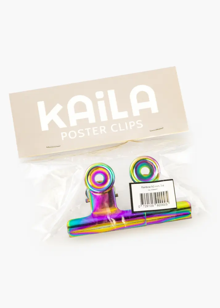KAILA Poster Clip Rainbow 50 mm - 2-p