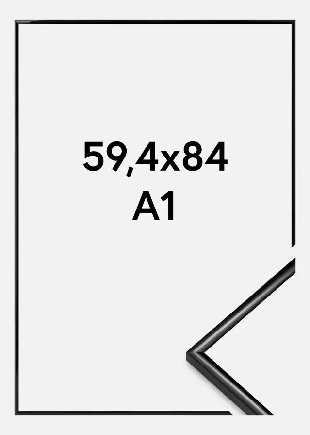 Kehys Scandi Akryylilasi Musta 59,4x84 cm (A1)