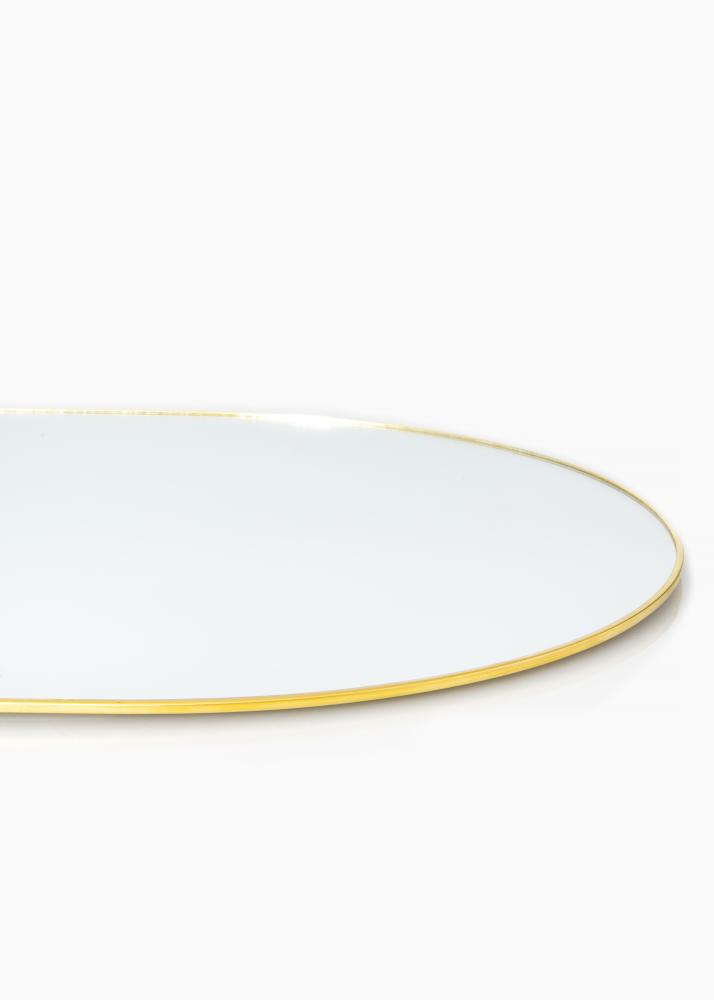 KAILA Oval Mirror - Thin Brass 35x80 cm