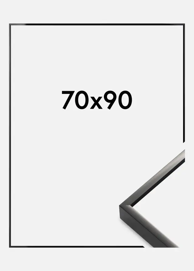 Kehys Nielsen Premium Alpha Blank Musta 70x90 cm