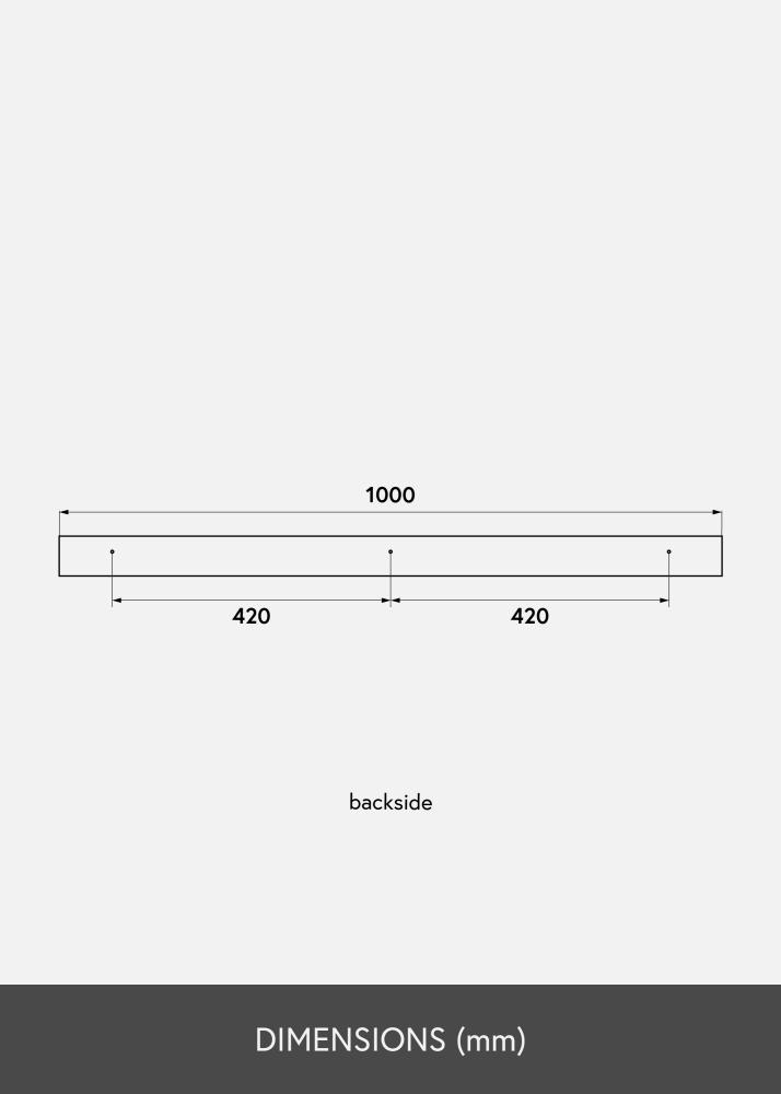 KAILA Tauluhylly Musta 100 cm