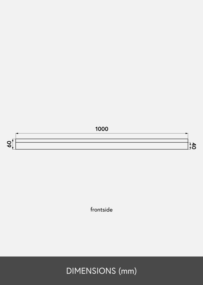 KAILA Tauluhylly Musta 100 cm