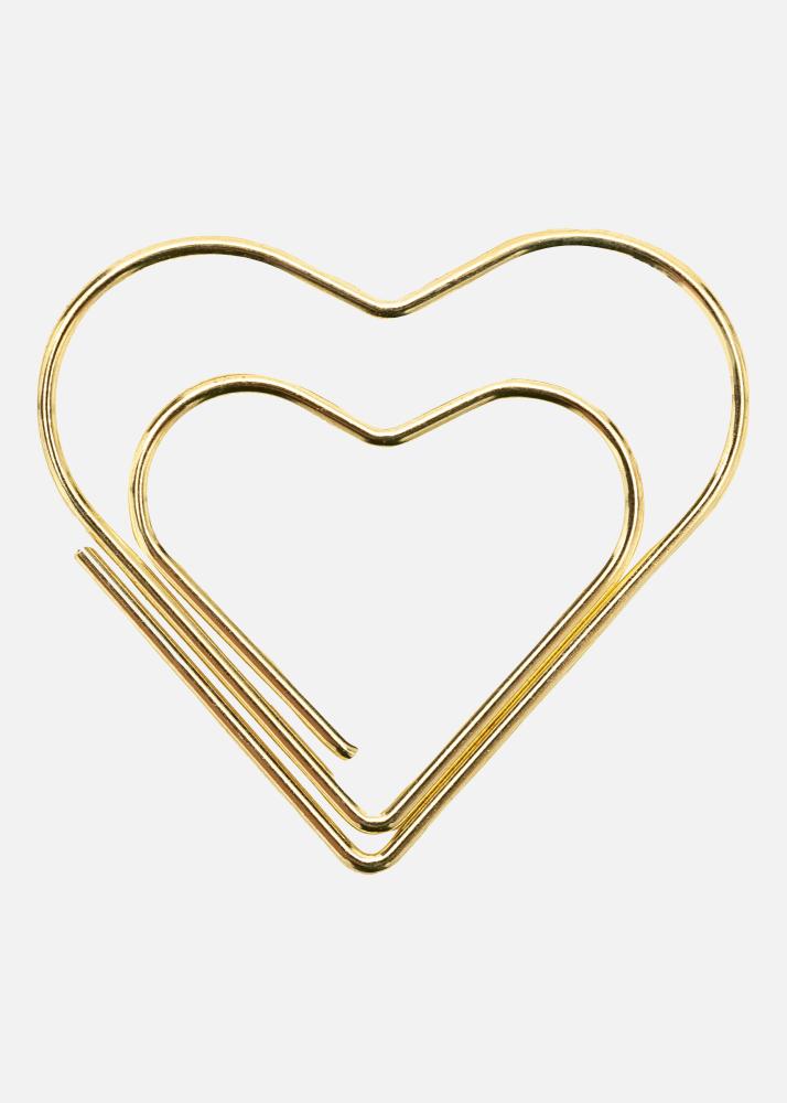 PAC Metallinen Paperclip Heart Kulta