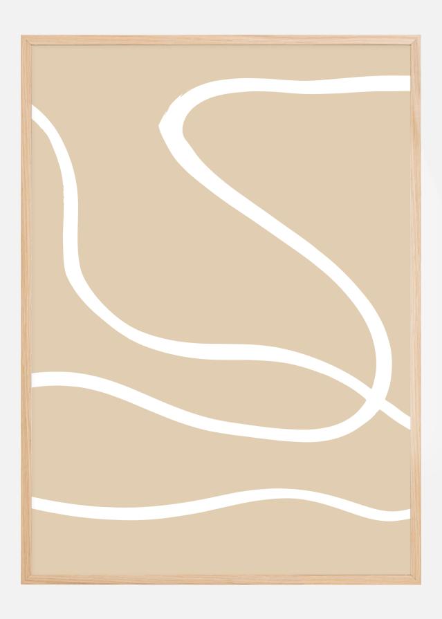 Beige Lines I Juliste