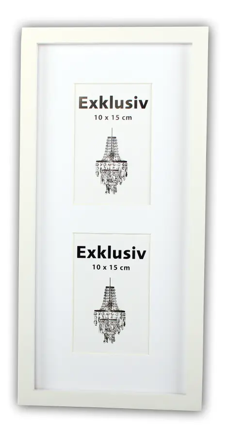 Exklusiv Valkoinen - 2 kuvalle