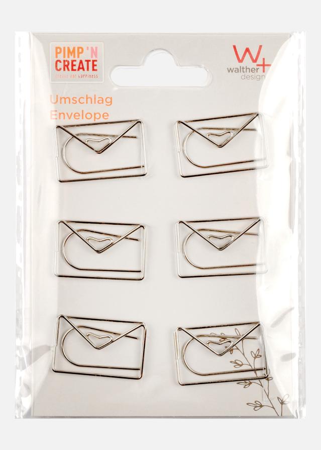 PAC Metallinen Paperclip Envelope Hopea