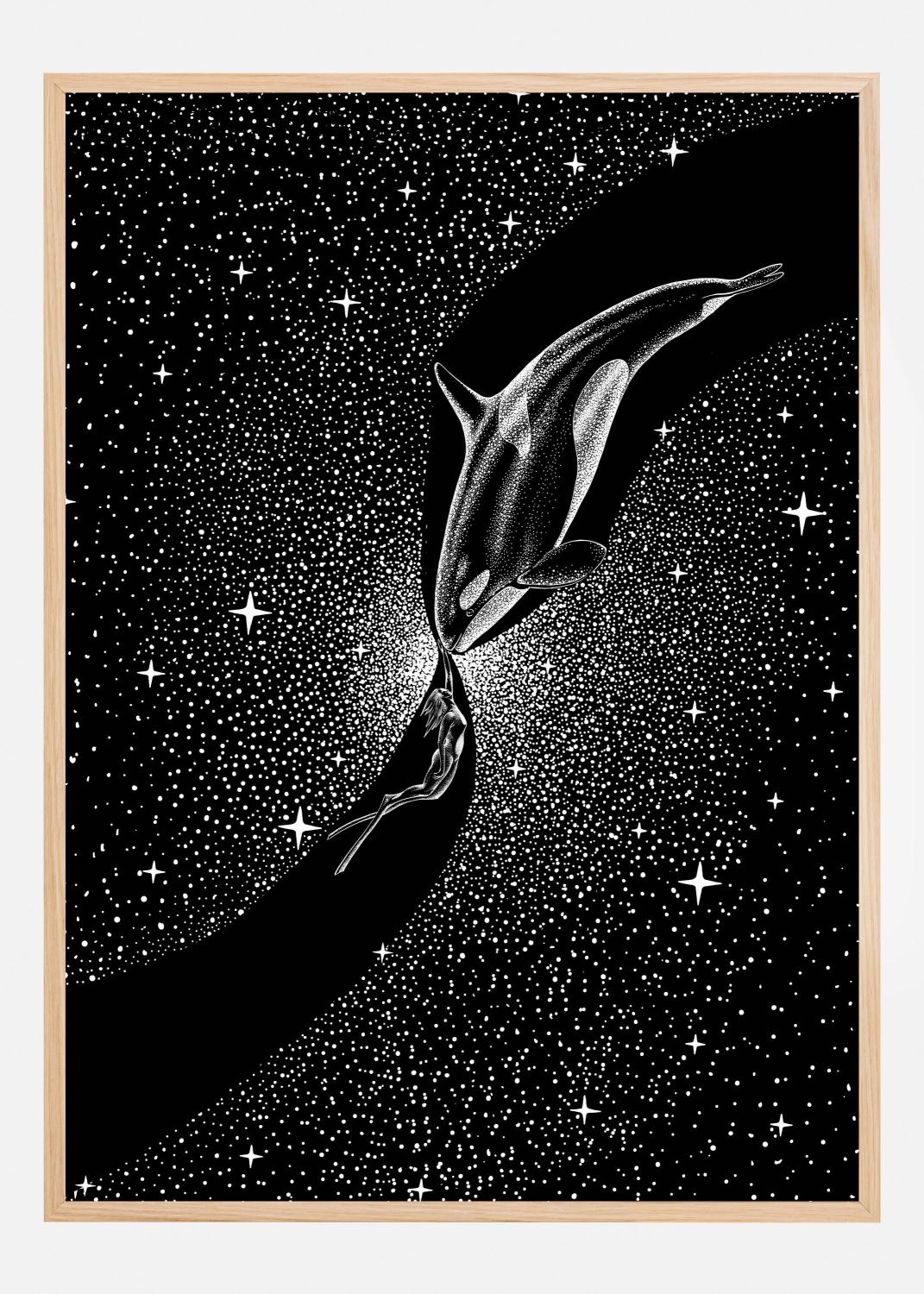 Product Image for Orca and Diver Juliste (40x60 cm)