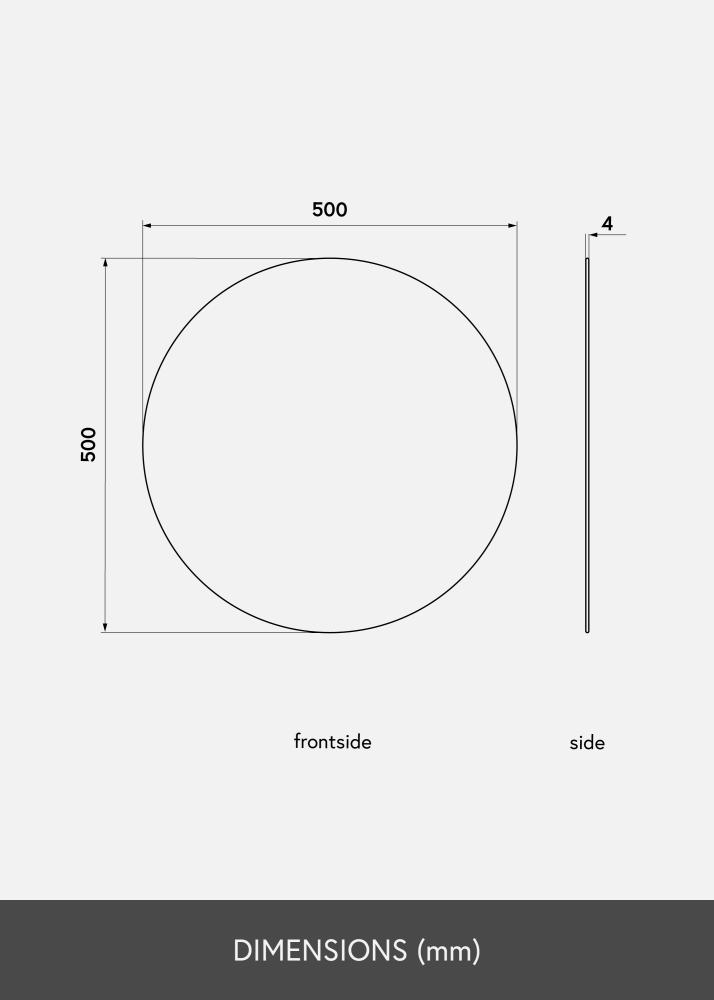 KAILA Pyöreä Peili 50 cm Ø