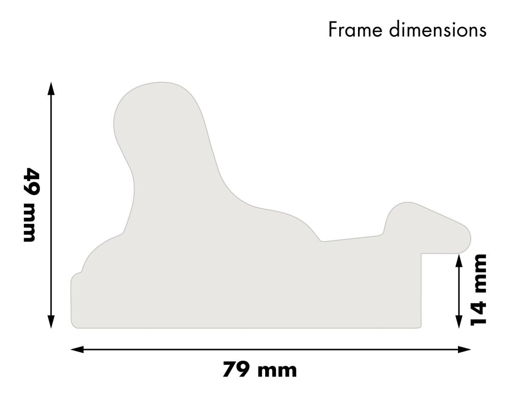 Kehys Birka Premium Kullanvärinen 40x100 cm