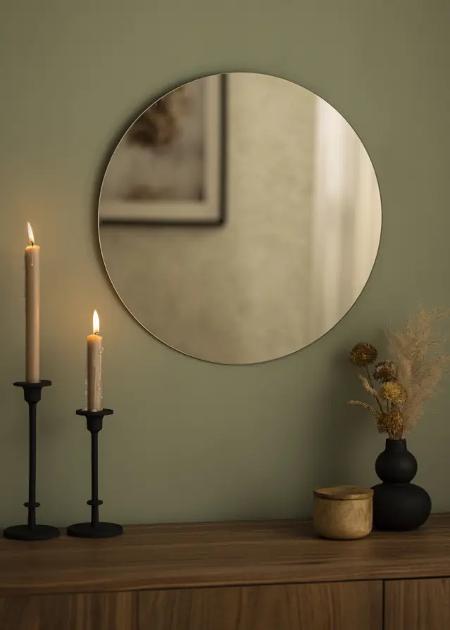 KAILA Pyöreä Peili Dark Bronze 50 cm Ø
