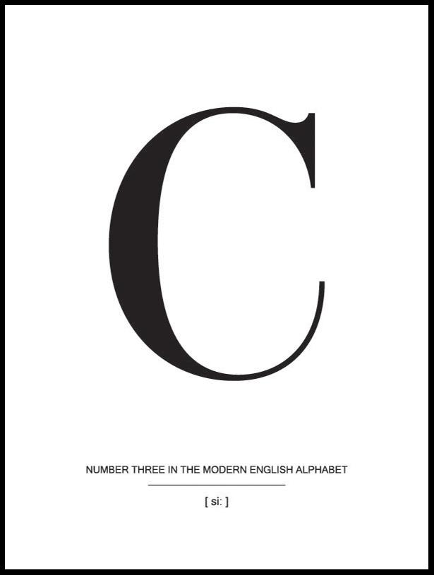 Letter C Juliste