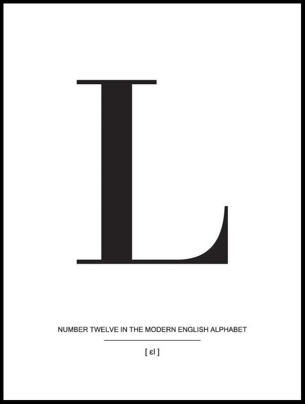 Letter L Juliste