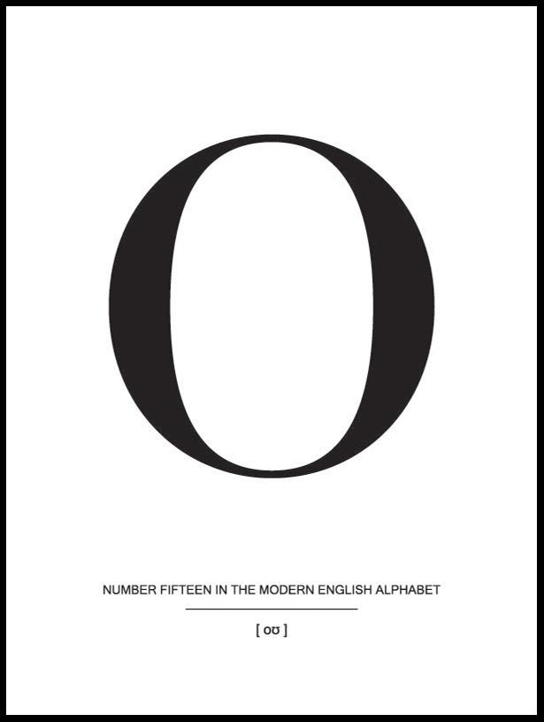 Letter O Juliste