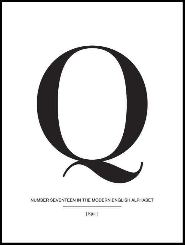 Letter Q Juliste