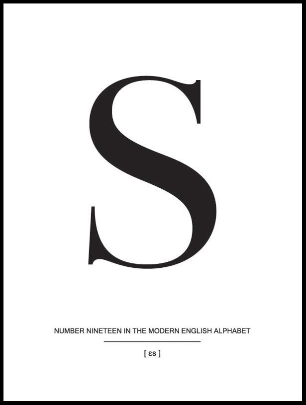 Letter S Juliste