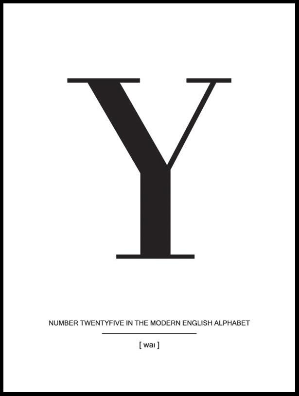 Letter Y Juliste