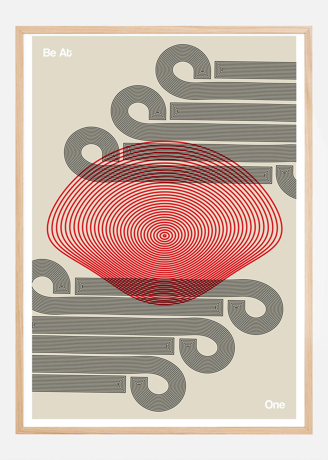 Product Image for Be At One - Black Juliste (70x100 cm)