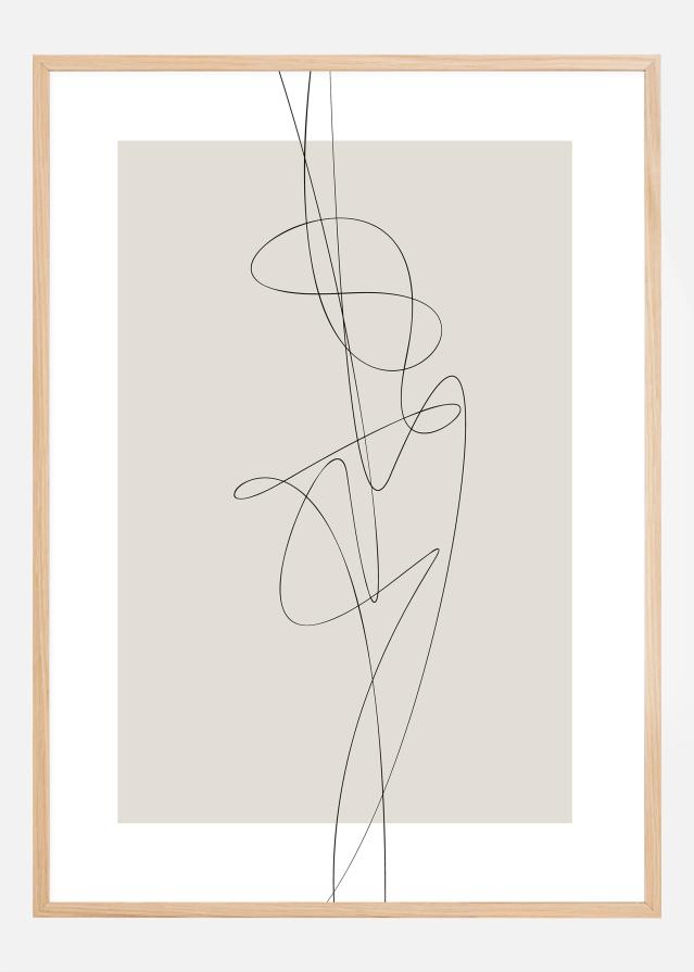 Beige Abstract Juliste