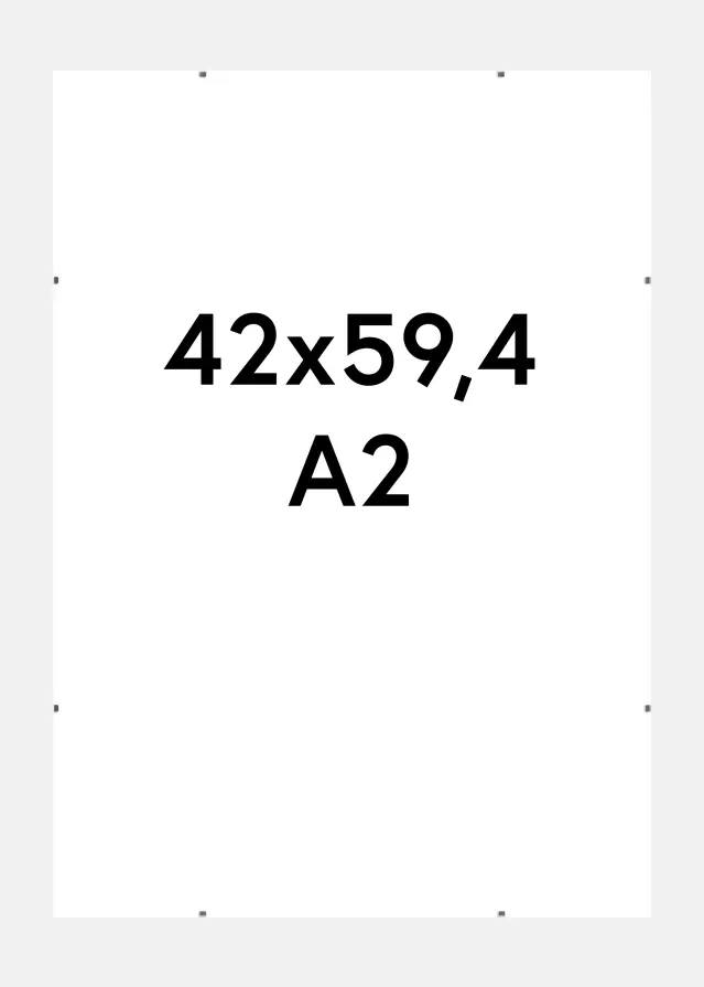 Klipsikehys Matta heijastamaton lasi 42x59,4 cm (A2)