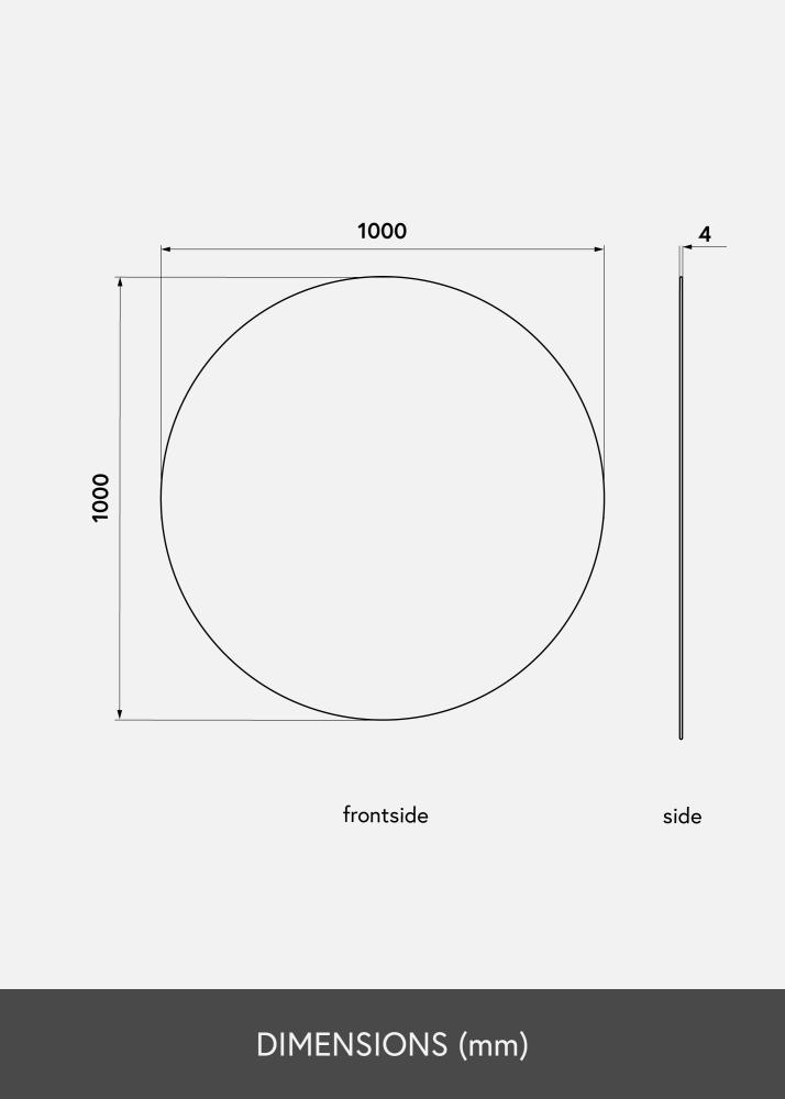 KAILA Pyöreä Peili 100 cm ø