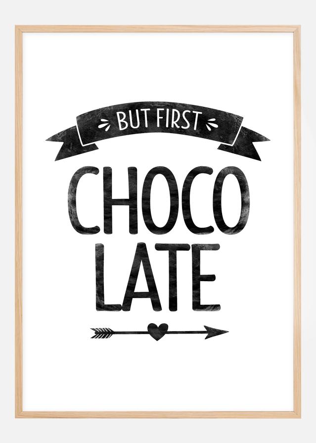 But first chocolate Retro Juliste