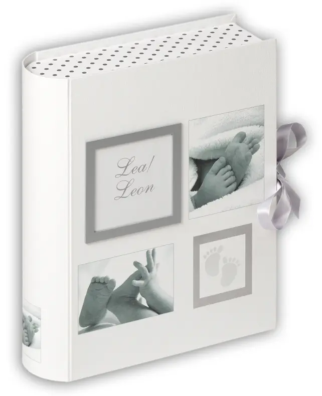 Little Foot Babybox Harmaanvalkoinen