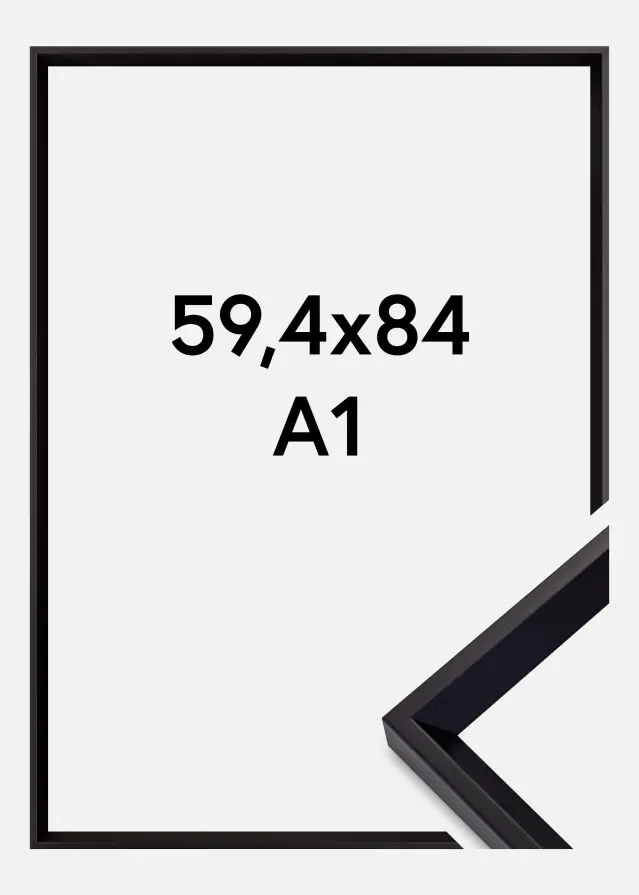 Kehys Globe Akryylilasi Musta 59,4x84 cm (A1)