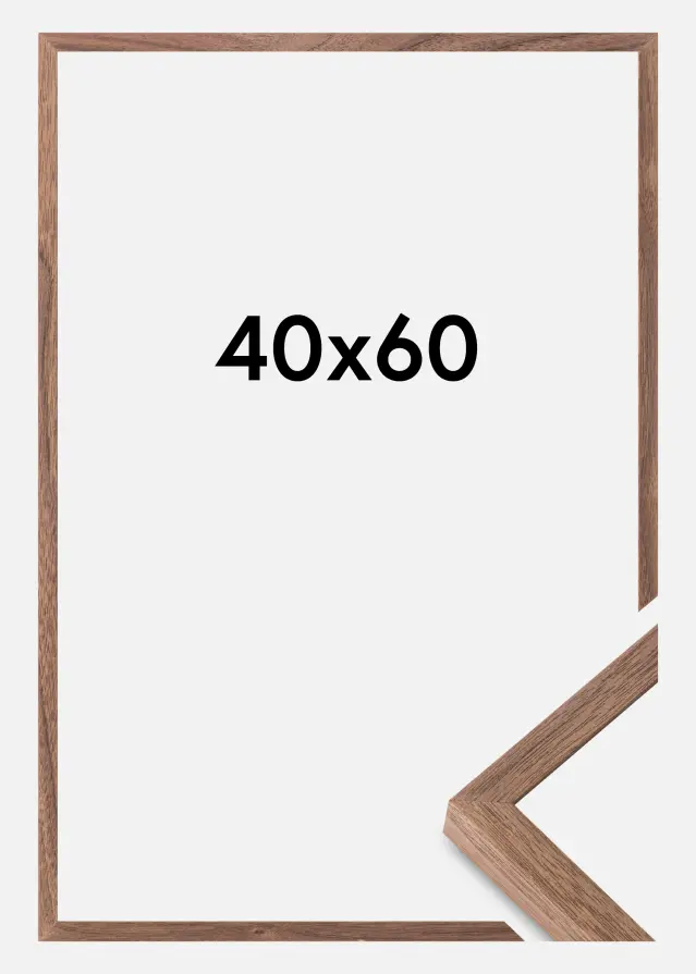 Kehys Soul Walnut Veneer Akryylilasi 40x60 cm