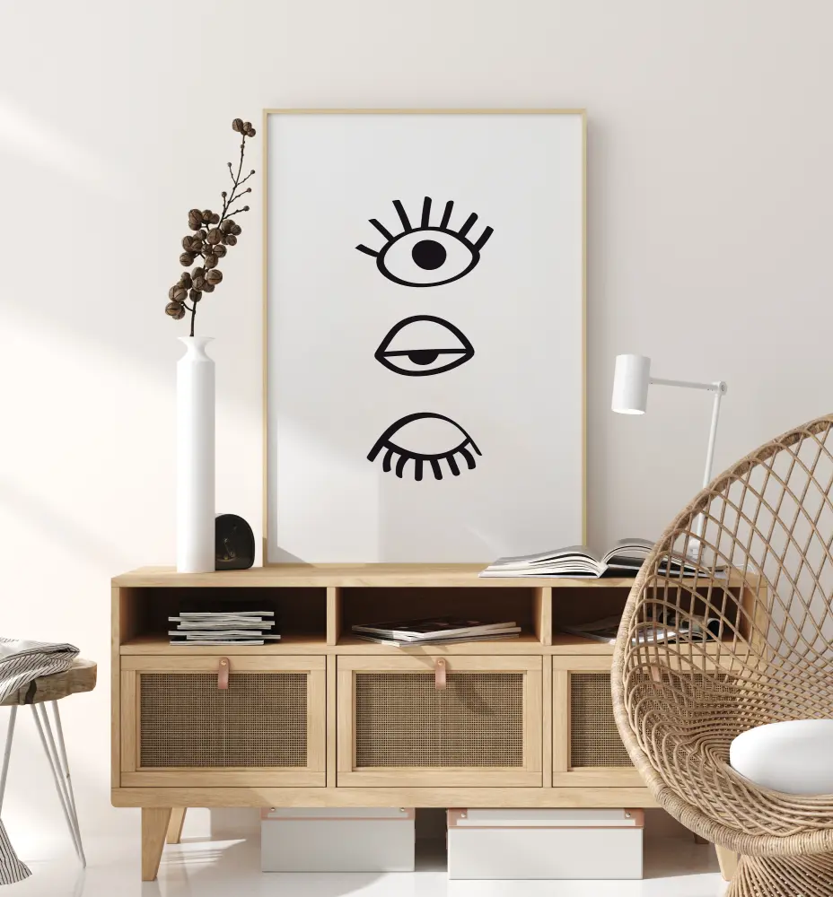 Three Eyes Line Juliste