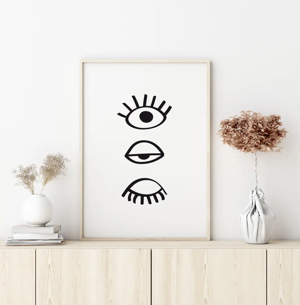 Three Eyes Line Juliste