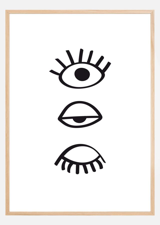 Three Eyes Line Juliste