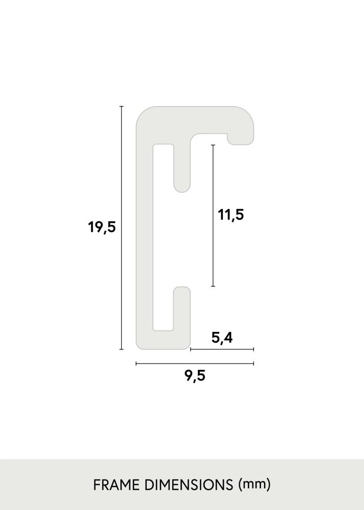 Kehys Nielsen Premium Classic Matta Musta 18x24 cm