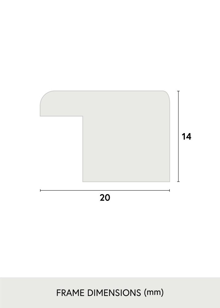 Kehys Stilren Musta 70x100 cm - Paspatuuri Musta 59,4x84 cm