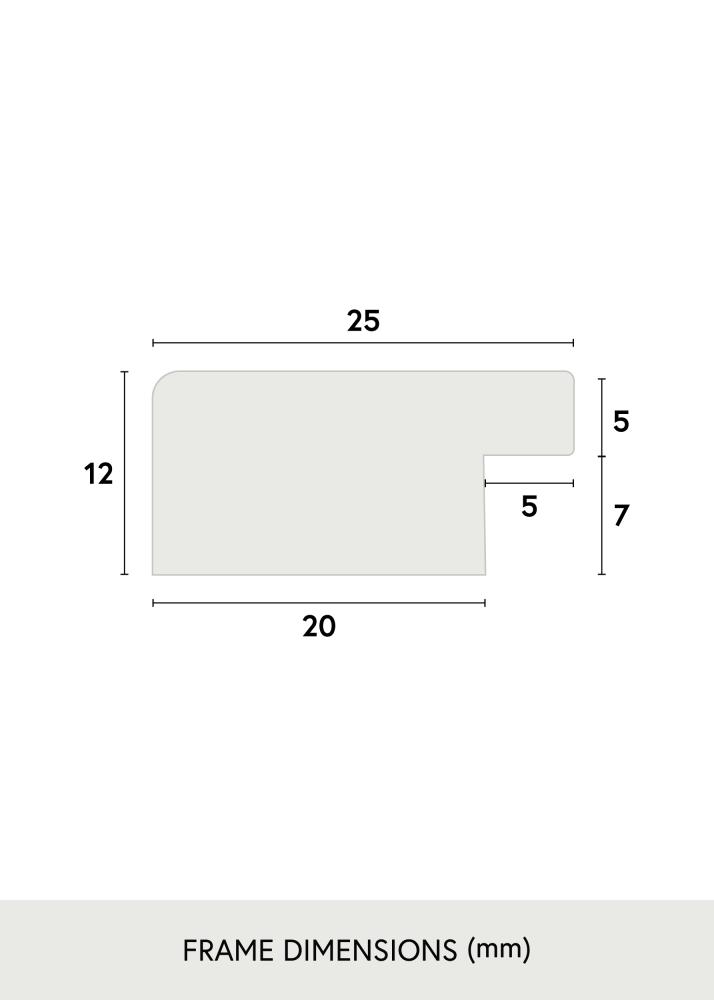 Kehys Trendline Akryylilasi Musta 54x100 cm