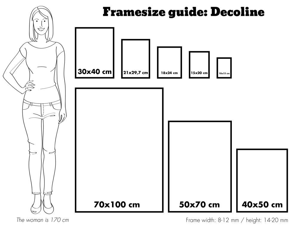 Kehys Decoline Musta 30x91 cm