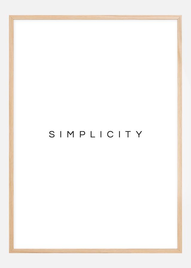 Simplicity Poster Juliste