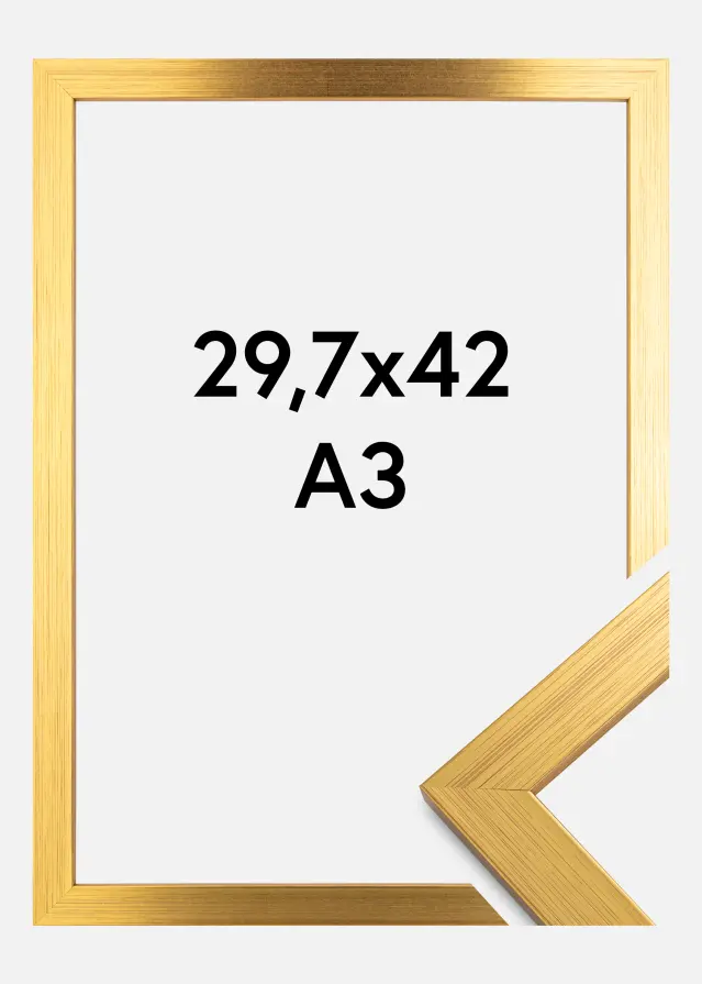 Kehys Gold Wood Akryylilasi 29,7x42 cm (A3)