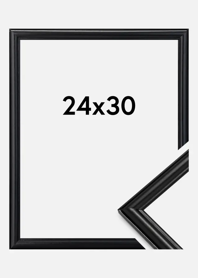 Kehys Line Musta 24x30 cm