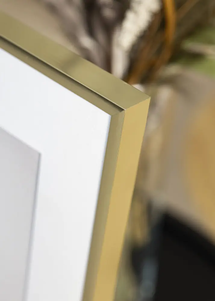 Kehys Poster Frame Aluminum Gold 18x24 cm