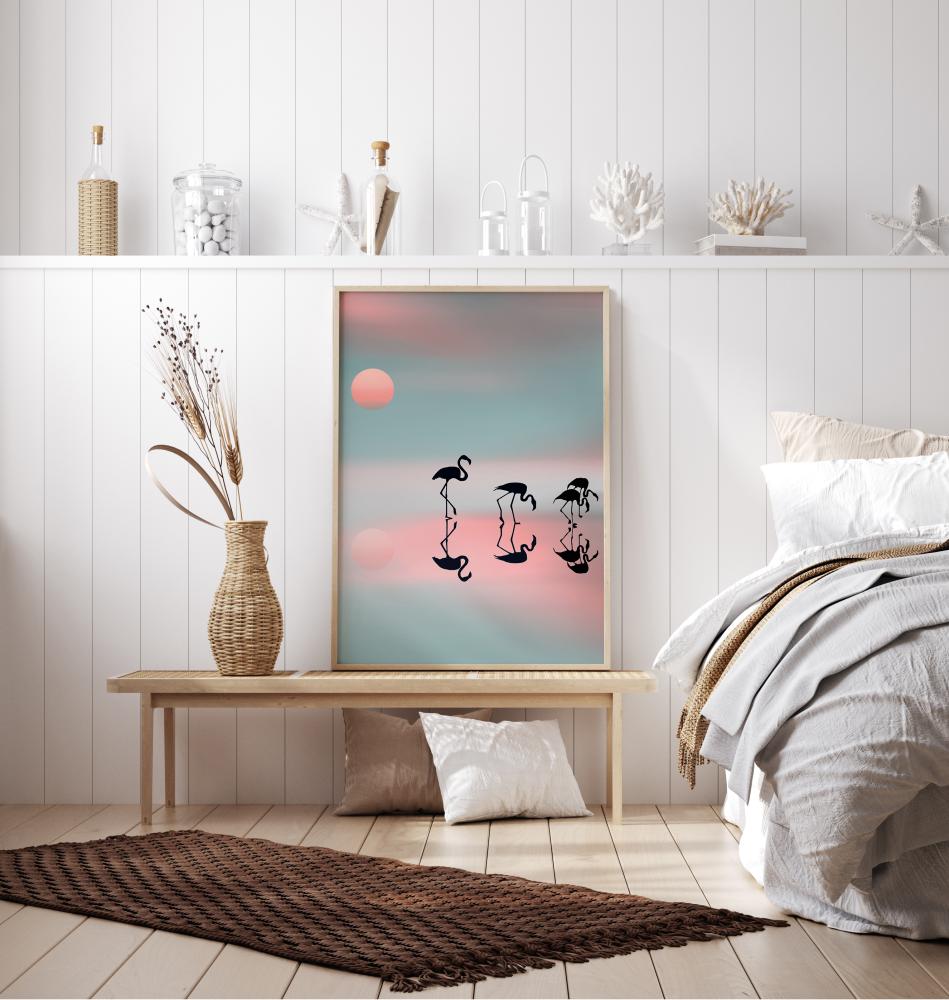 Family Flamingos Juliste