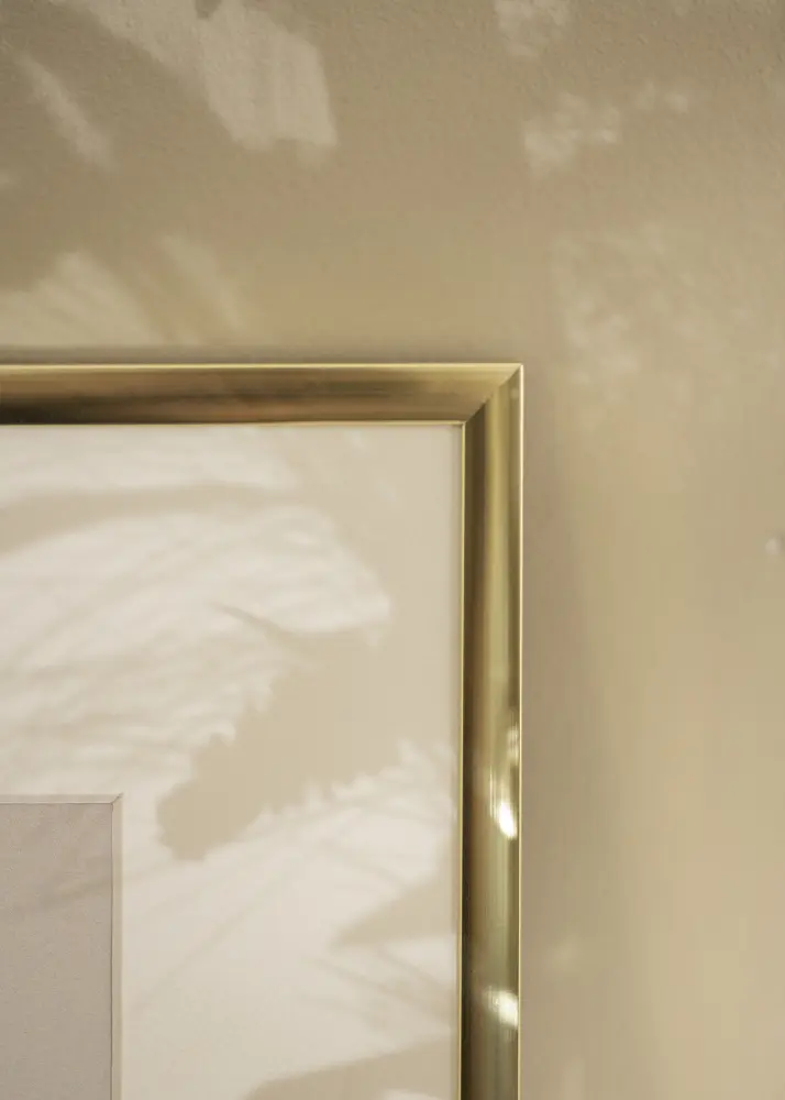 Kehys Poster Frame Aluminum Gold 18x24 cm