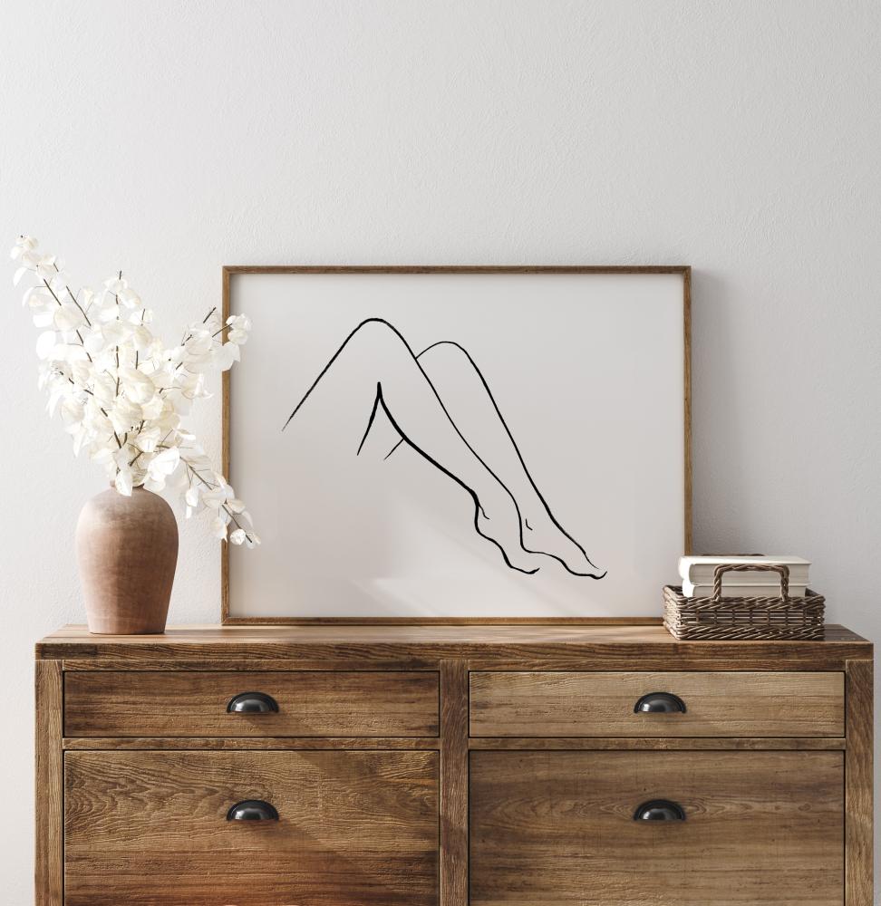 Minimalistic Female Lines Juliste