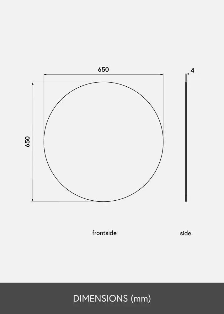 KAILA Pyöreä Peili 65 cm ø
