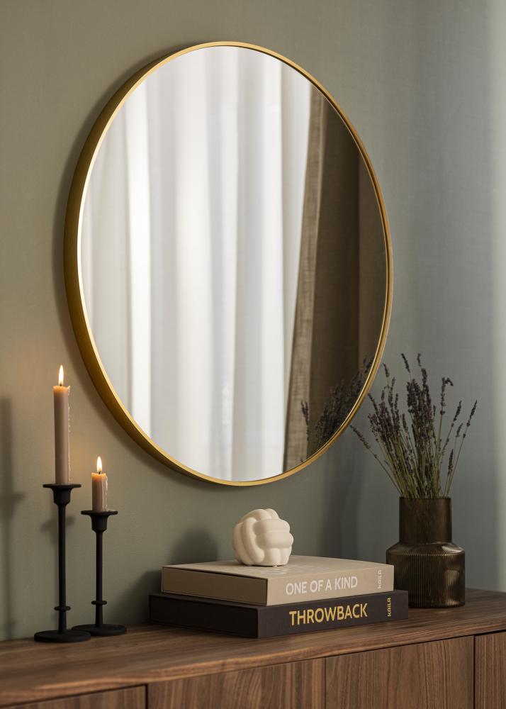 KAILA Round Mirror - Edge Gold 80 cm Ø